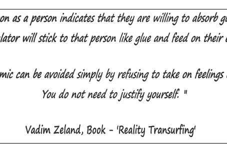 Statement "As soon as a person indicates that they are willing to absorb guilt"