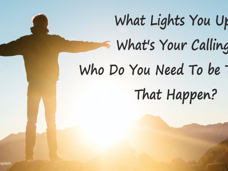 Man on Mountain. What lights you up wording.