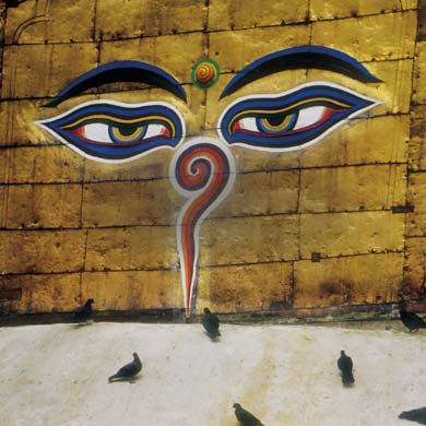 Népal, les yeux de Bouddha vous regardent !