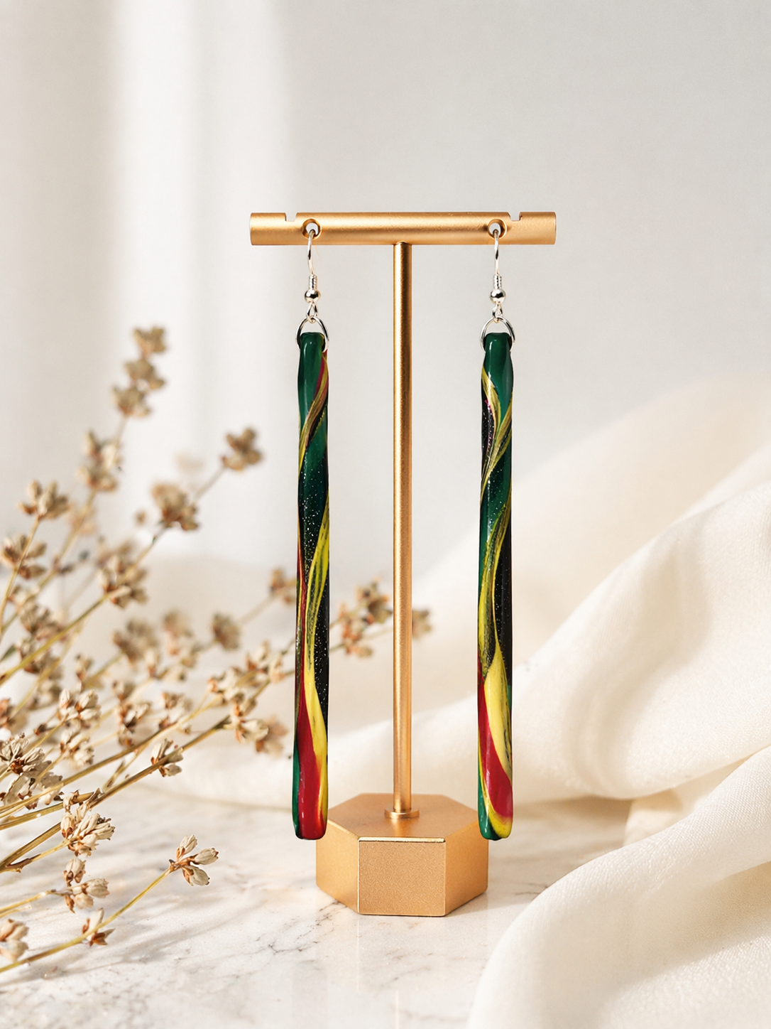 Nova Flare Elongated Drops Earrings