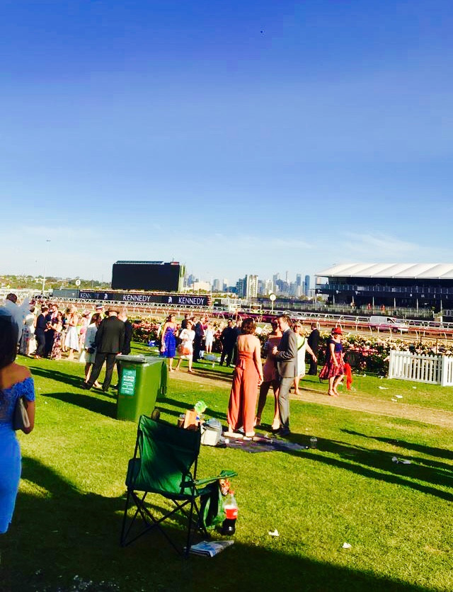 A sunny day at Kennedy Oak's Day at Flemington Racecourse.