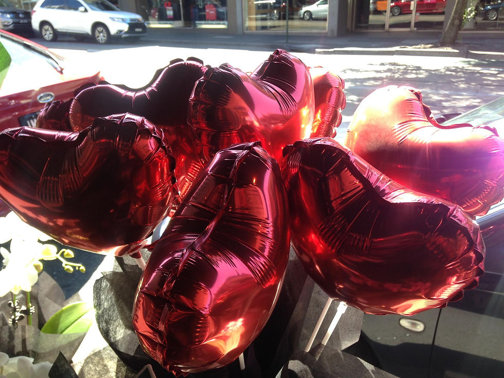 Valentine's Day balloons