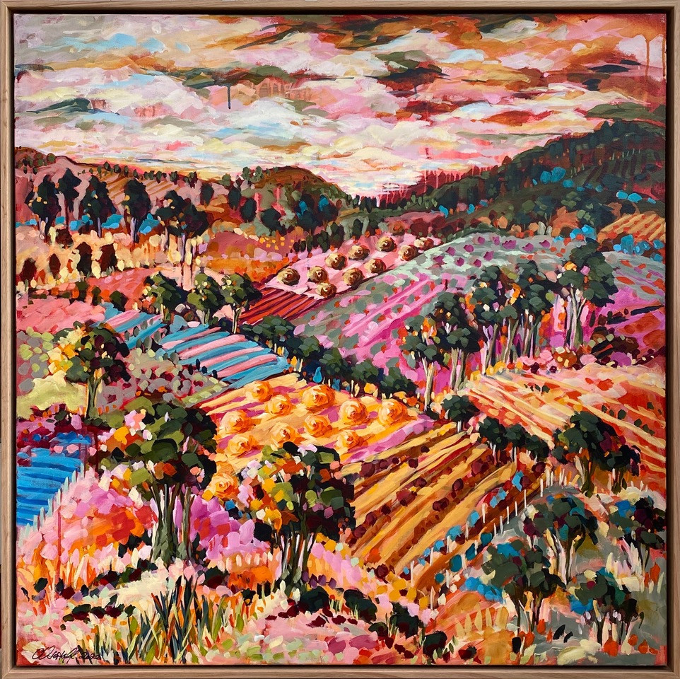 Cathy Ustaoff 'Late Harvest - Red Hill' from August gallery