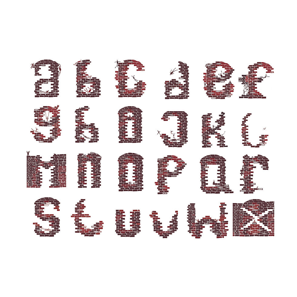 36 days of type, brick letters