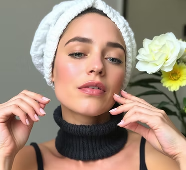 visgae en gros plan peau deshydratée