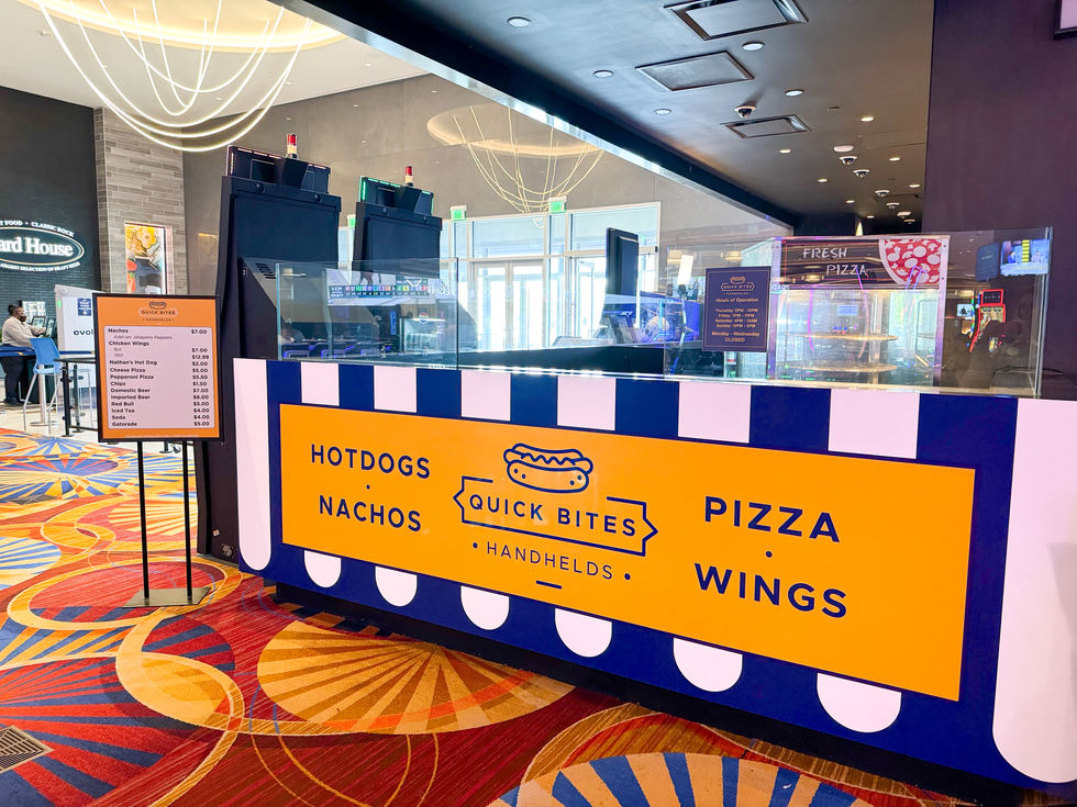Fresh branding for an in-casino snack bar