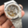 Audemars Piguet Frosted White Gold Royal Oak 37mm Double Balance Wheel Openworked