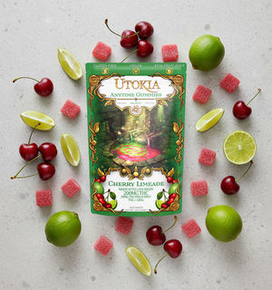 Utokia Anytime Gummies | Cherry Limeade | THC:CBD 200mg | Utokia