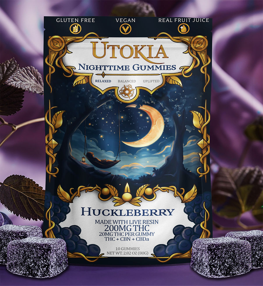 Huckleberry Nighttime THC gummies