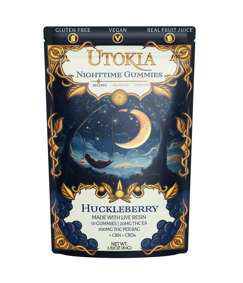 nighttime utokia herb co garden gummies