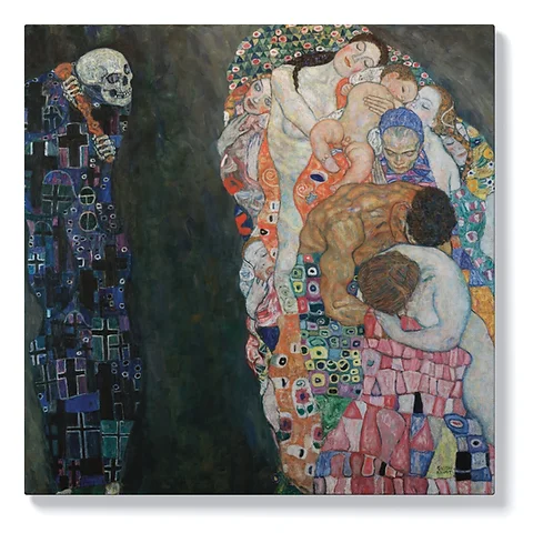 Gustav Klimt Zhivott I Smrtta Kartini Reprodukcii Vrhu Platno