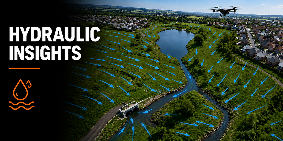 Drone survey services UK for hydraulic insights and mapping