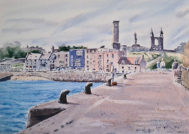 St Andrews from the harbour wall