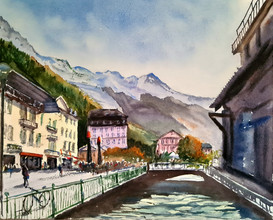 Autumn afternoon in Chamonix