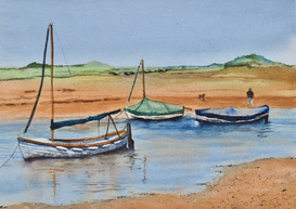 Boats at Burnham Staithe, North Norfolk