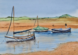 Boats at Burnham Staithe, North Norfolk