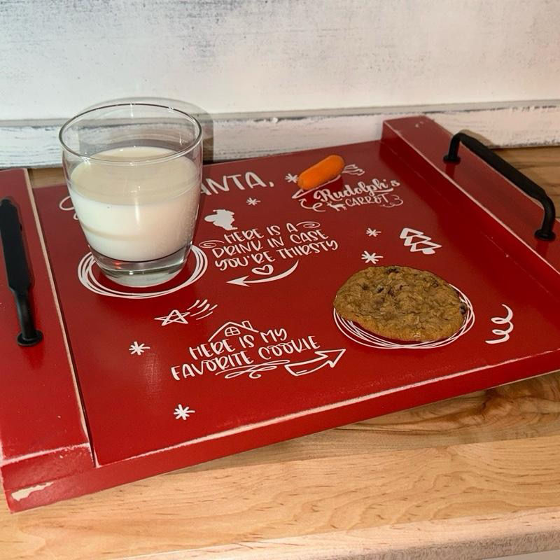 Thumbnail: Santa Cookie Tray - Festive Christmas Design for Holiday Baking and Serving