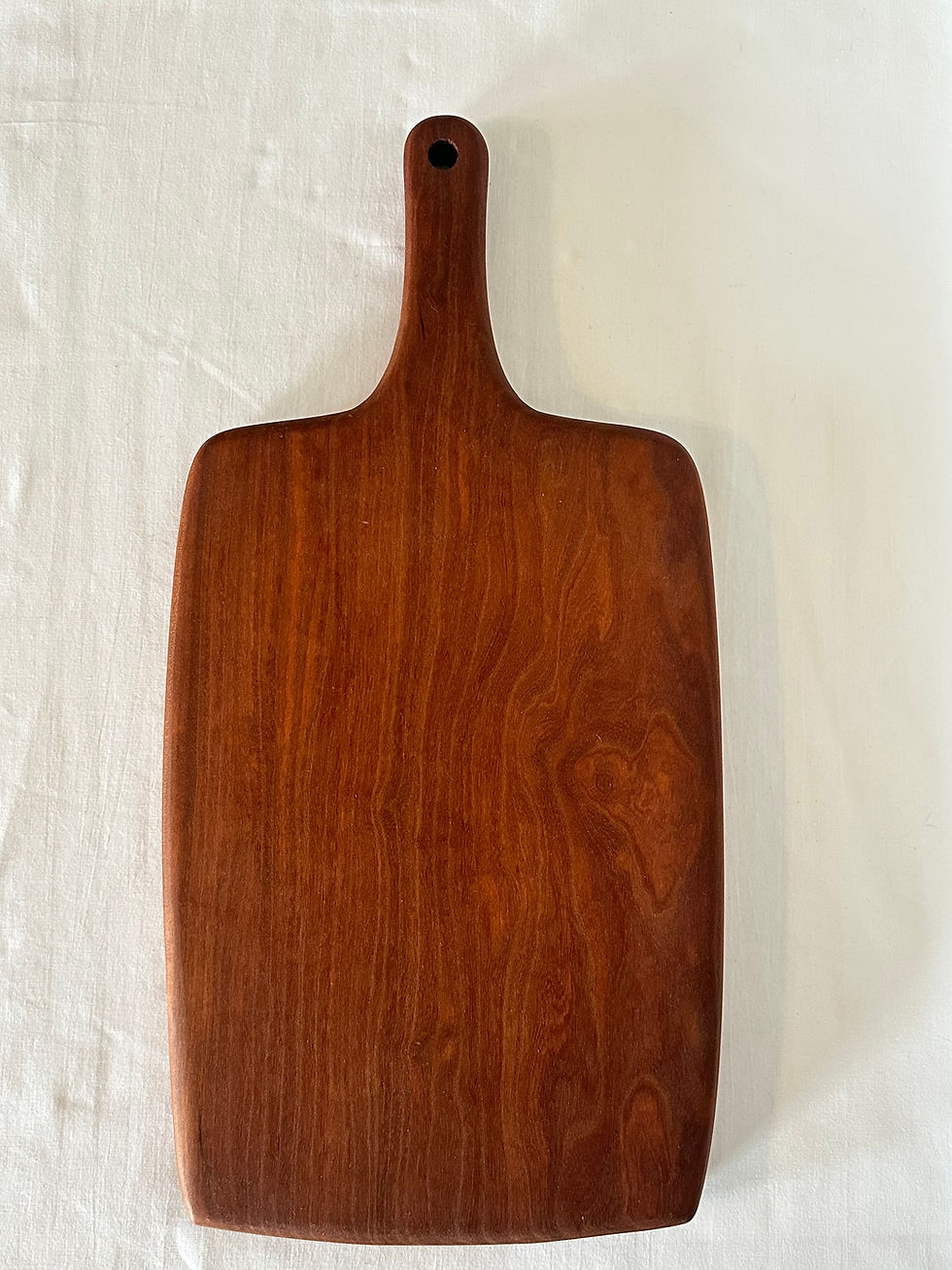 Thumbnail: Cherry Wood Charcuterie Board with Handle | Knife Set & Care Kit