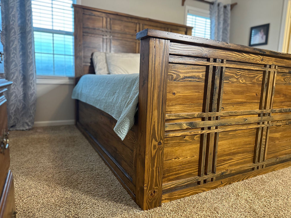 Thumbnail: The Grier Bed | Handcrafted Solid Wood Bed Frame | Custom Sizes Available
