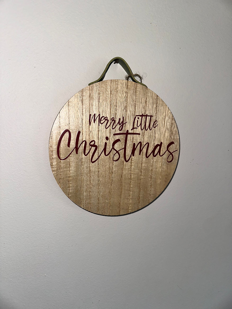 Thumbnail: Rustic Wooden Christmas Ornament Signs – Merry Little Christmas / Holly Jolly Ch