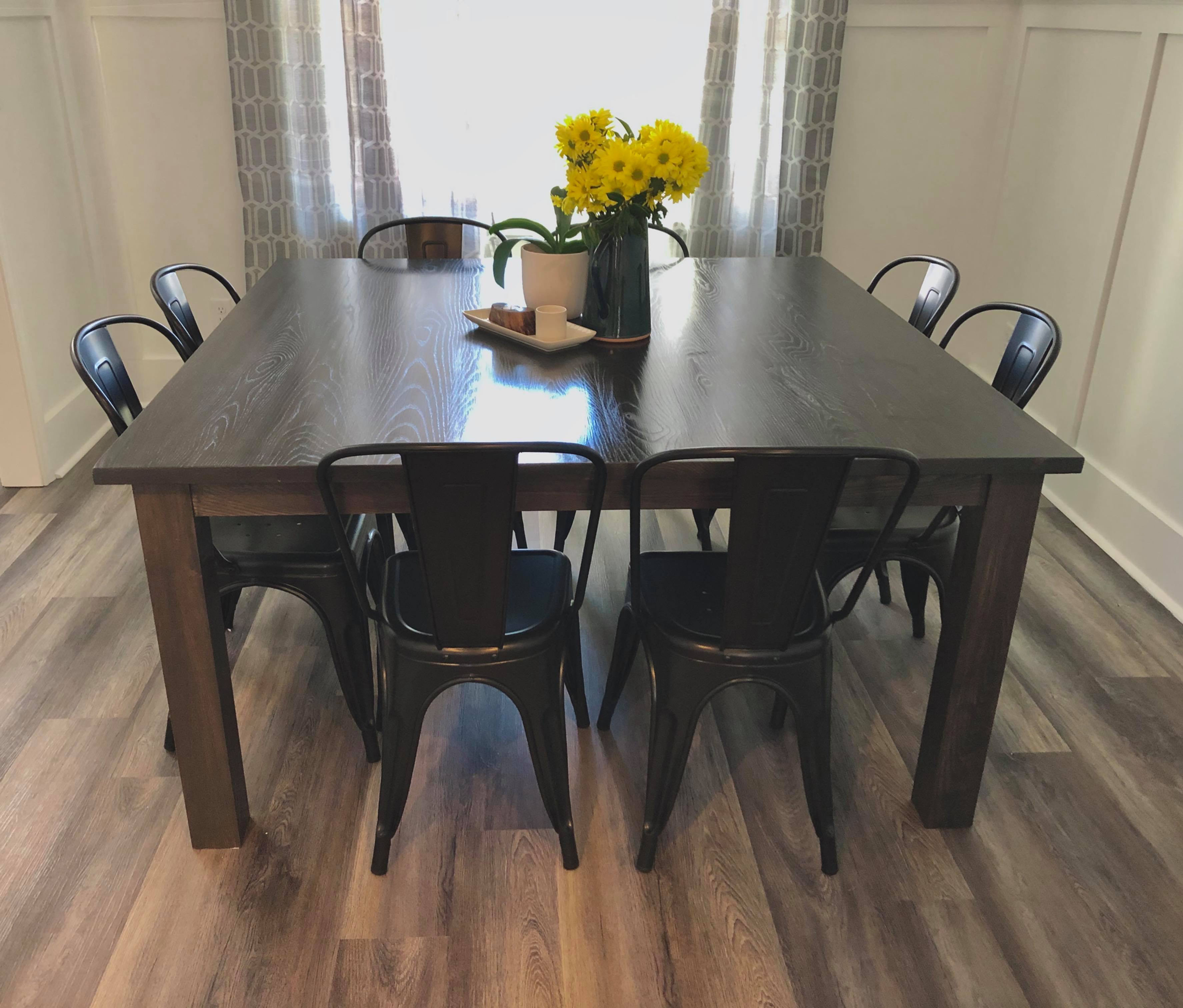 Square Leg Farmhouse Dining Table