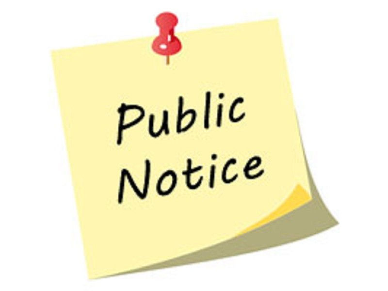 NOTICE OF PUBLIC HEARING