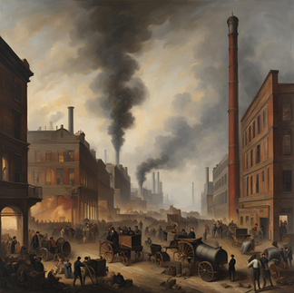 Industrieanlage im Viktorianschen Zeitalter (Canva, KI-generiert)
