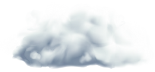 Eine helle, beinahe unsichtbare Wolke