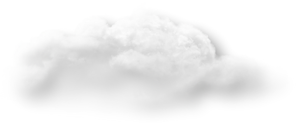 Eine helle, beinahe unsichtbare Wolke