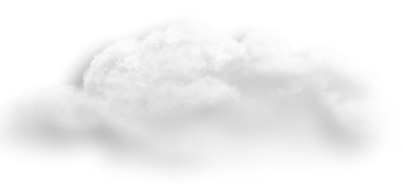 Eine helle, beinahe unsichtbare Wolke