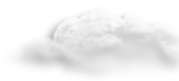 Eine helle, beinahe unsichtbare Wolke