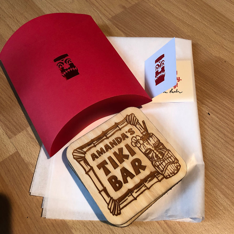 Custom Tiki Coasters