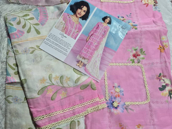 Dream 703 Floral Cotton Lawn Salwar Kameez Suit