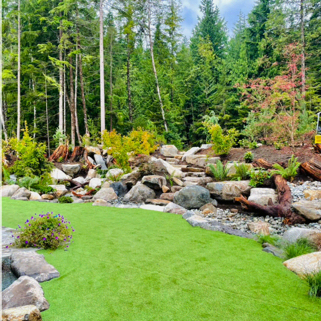 Video of before and after artificial grass installation