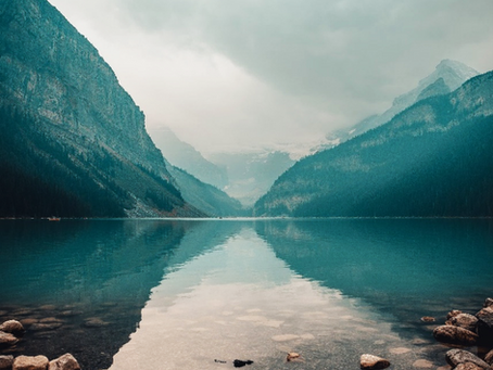 A mountain’s nature is to just be, as is the water that flows around it......focus and be still!