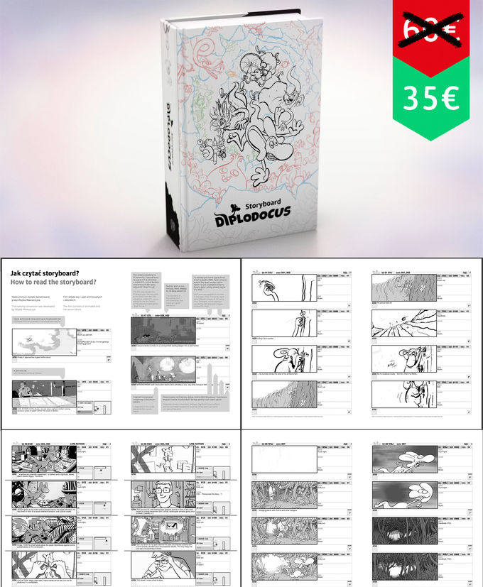 Storyboard Diplodocus book