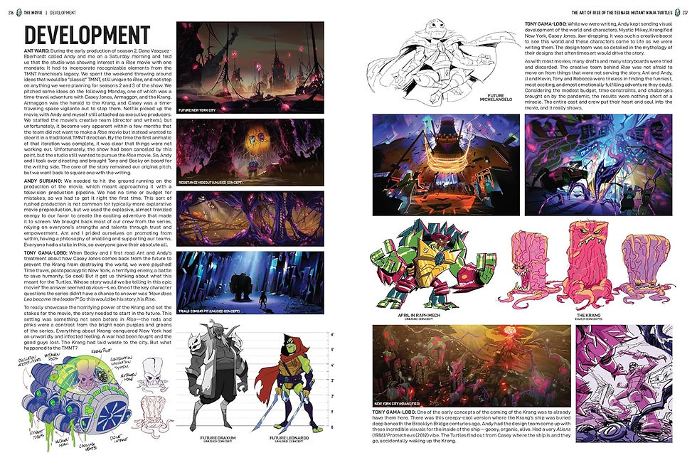 the art of rise of the teenage mutant ninja turtles