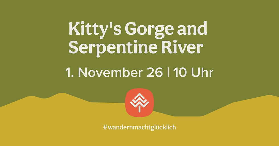 Kitty's Gorge and Serpentine River mit den Wanderweibern