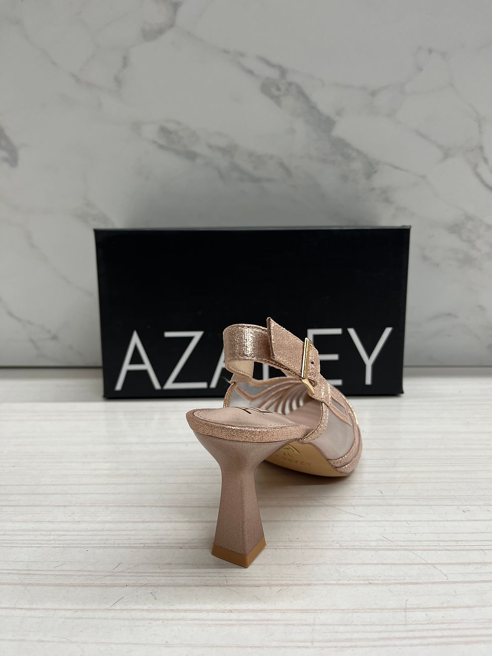 Miniatura: Zapato rosa metalizado Azarey 