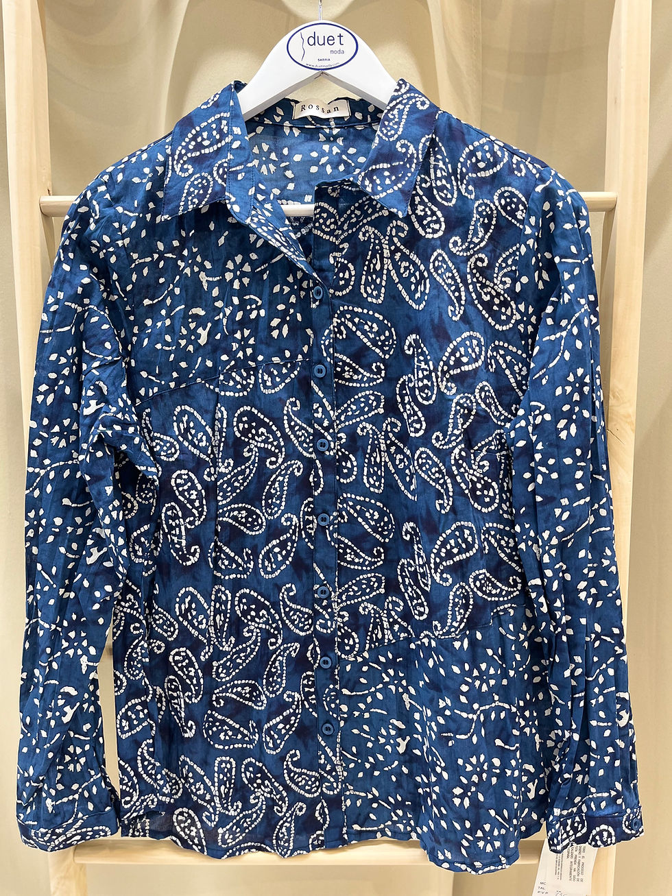 Miniatura: Blusa azul estampada Rossan 