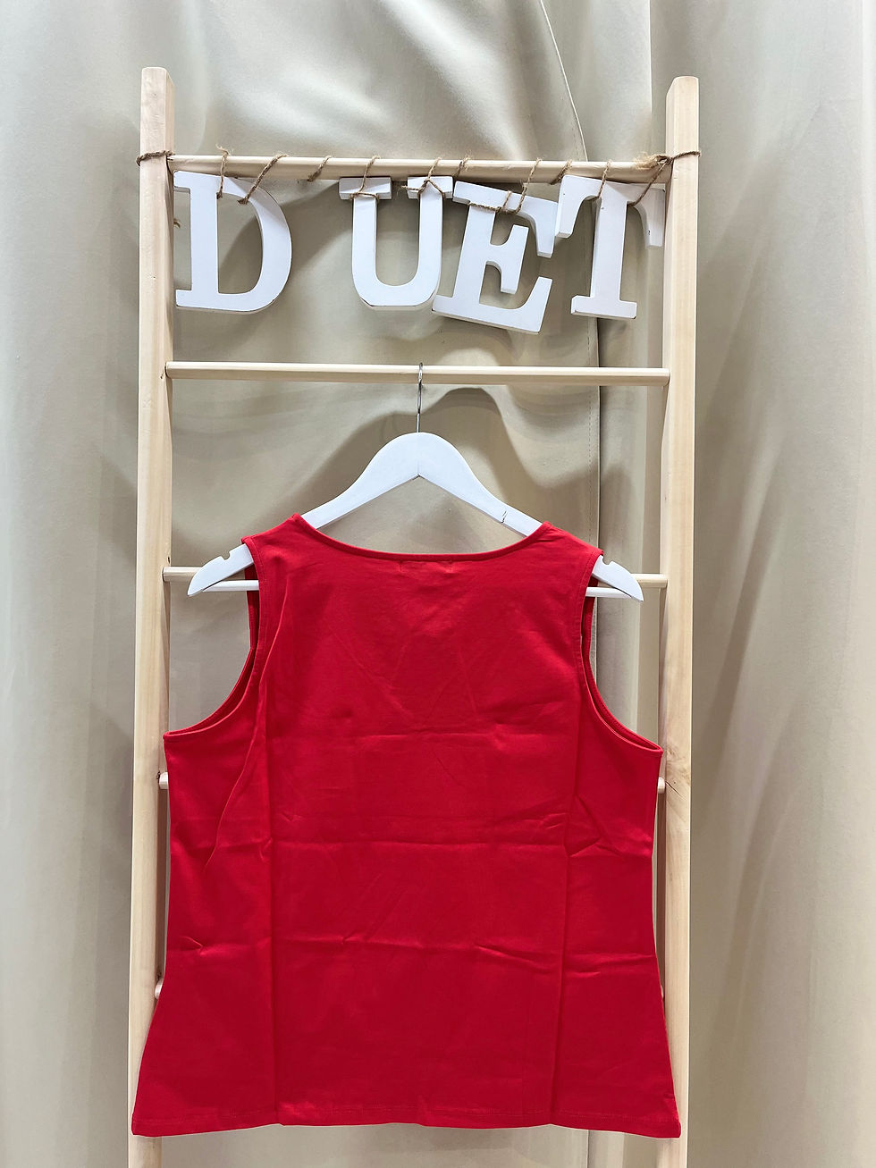 Miniatura: Camiseta roja tirantes Merletti 