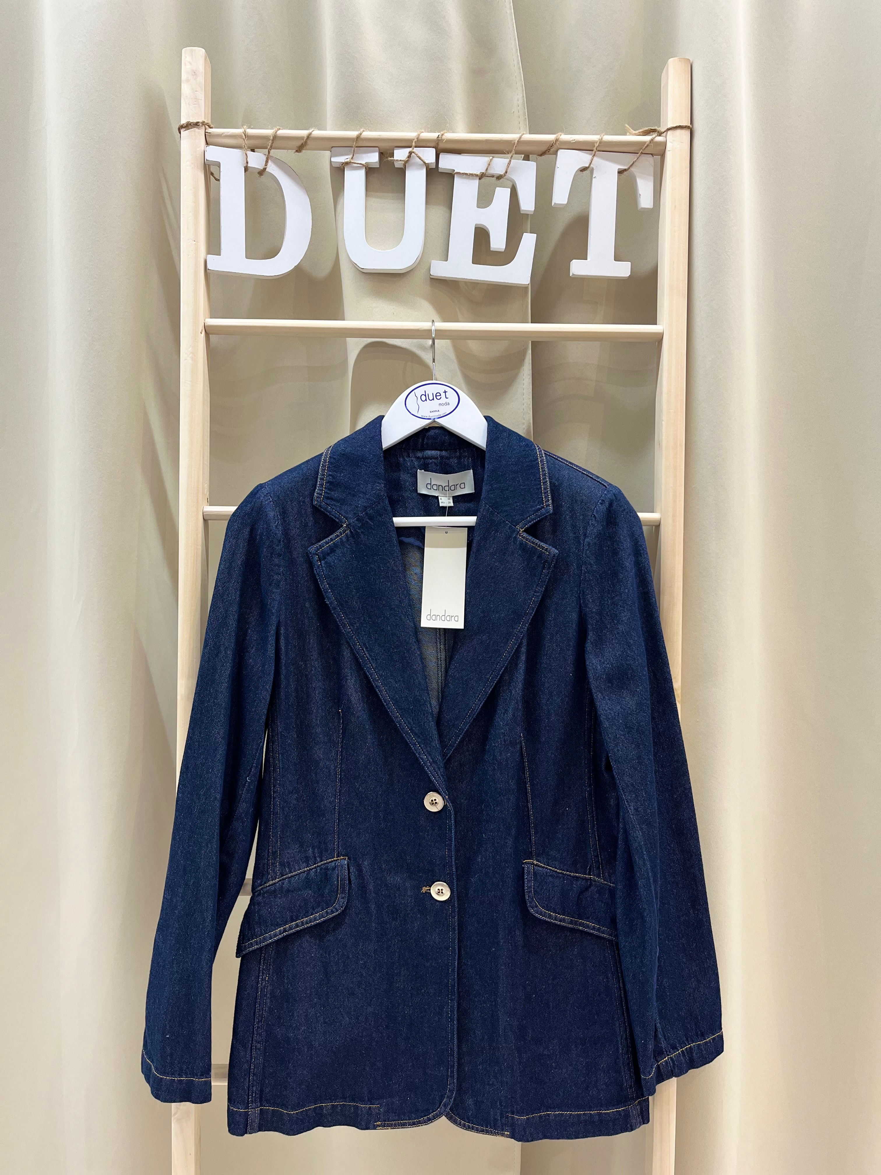 Americana denim azul 