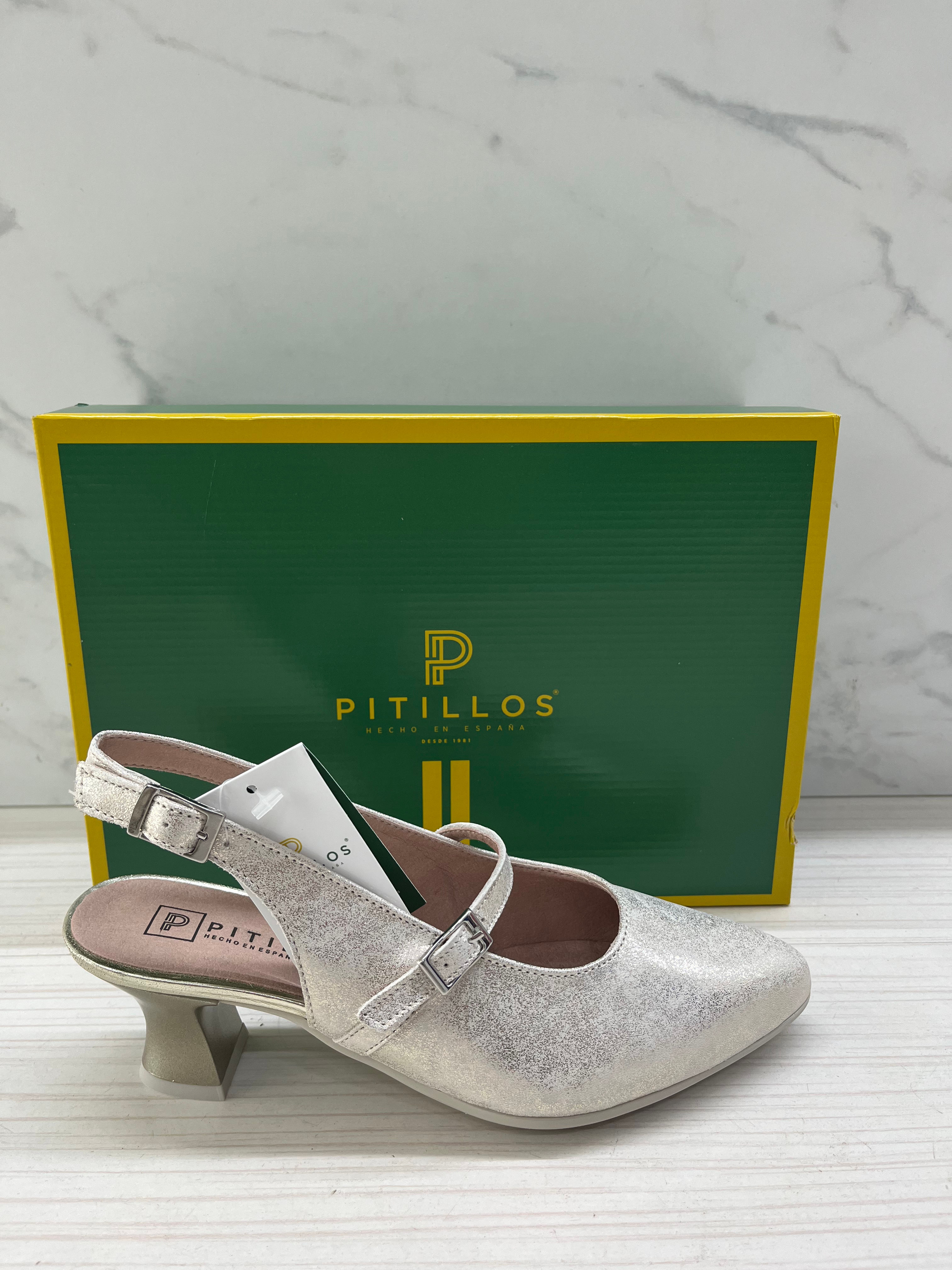 Zapato oro Pitillos