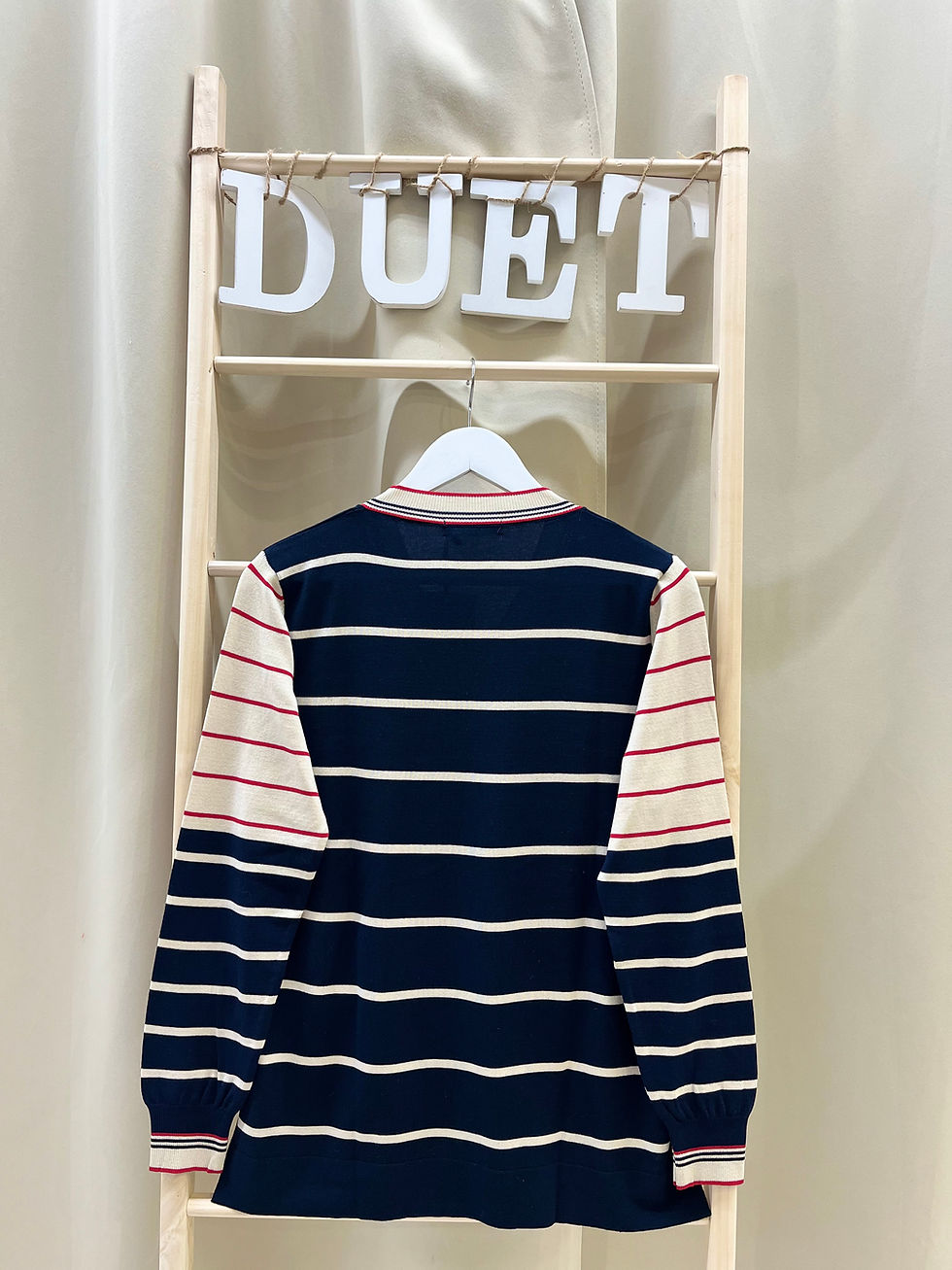 Miniatura: Jersey rayas azul marino Zucca 