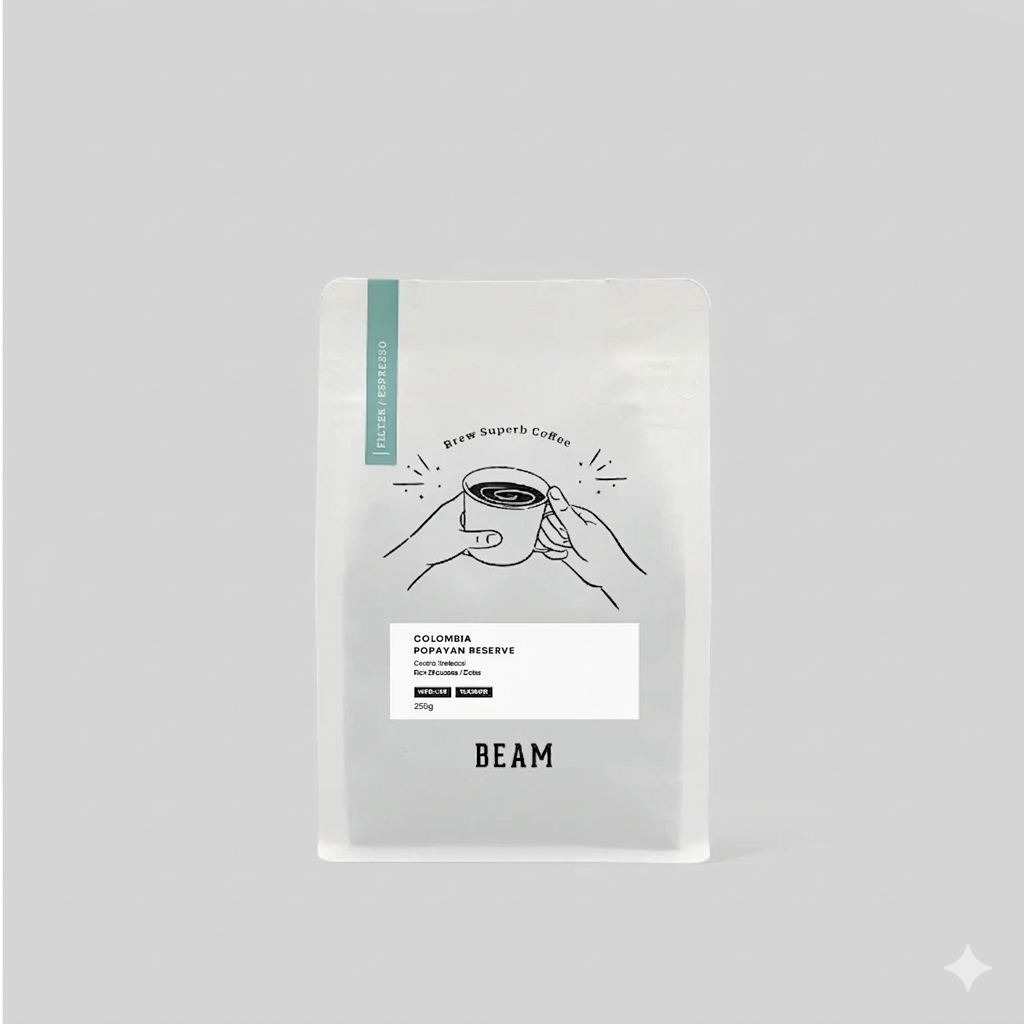 BEAM Roastery Colombia Popayan Reserve Washed