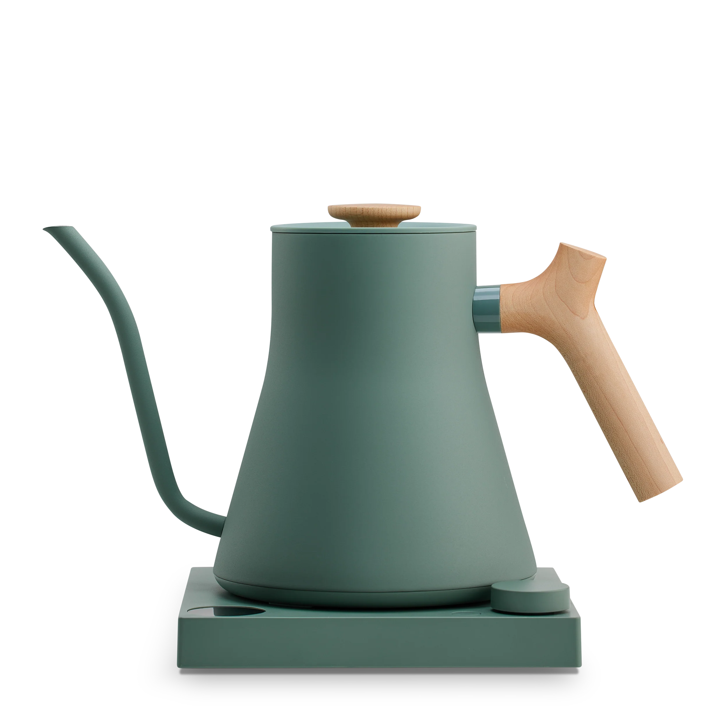 Thumbnail: Fellow Stagg EKG Electric Pour Over Kettle - Smoke Green +Maple