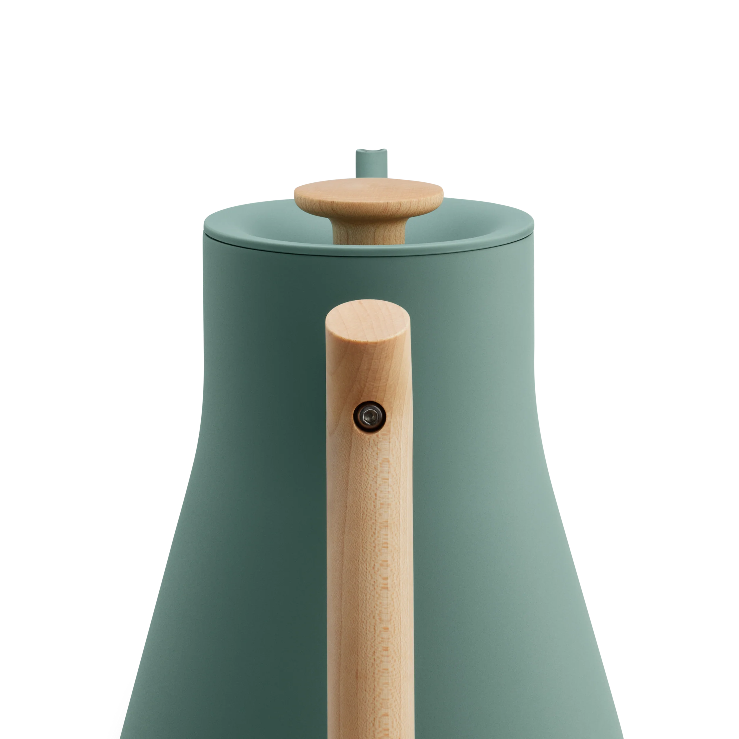 Thumbnail: Fellow Stagg EKG Electric Pour Over Kettle - Smoke Green +Maple