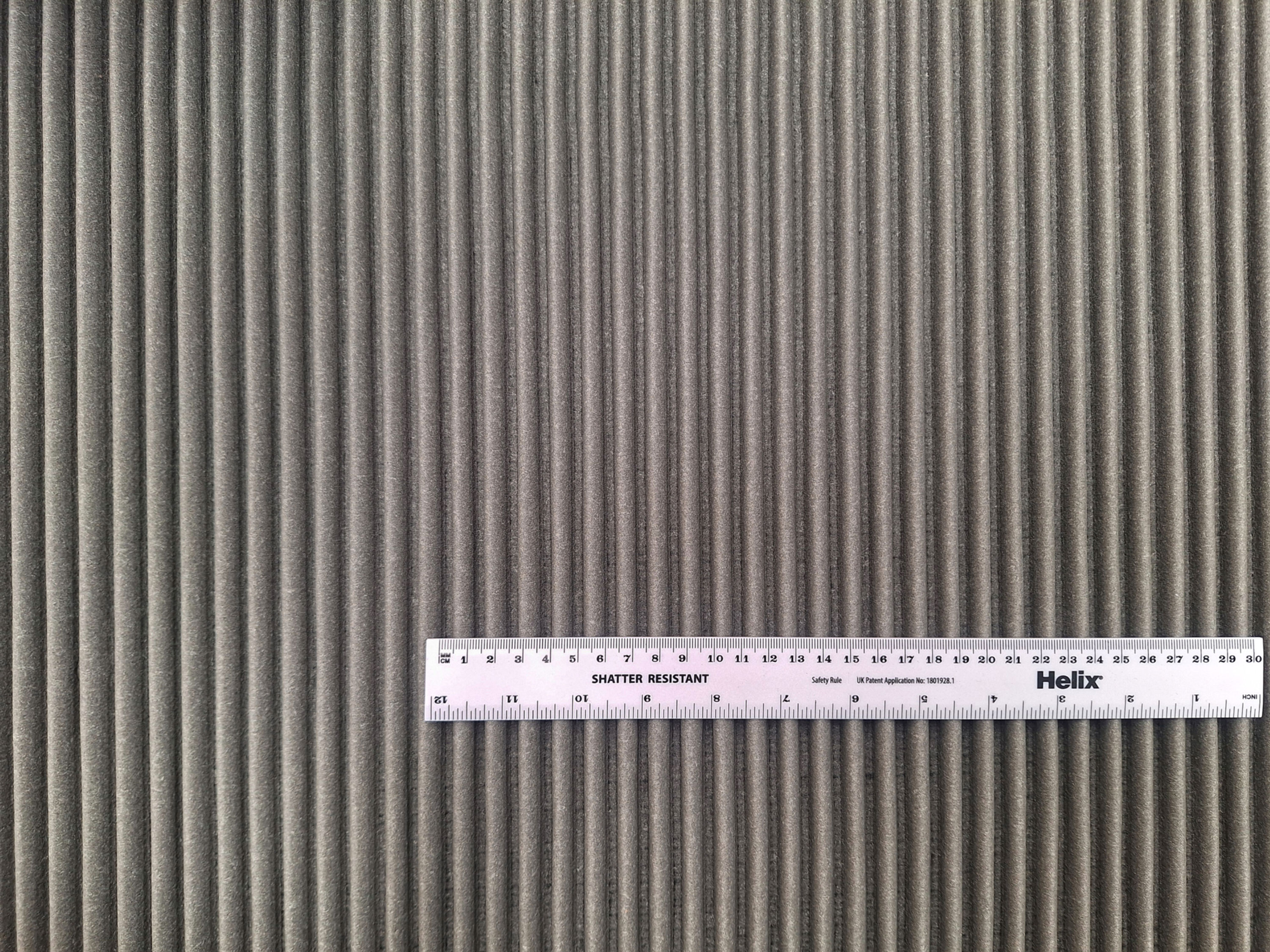 Recycled leather - Small rib - Stone Grey [NL1-001]