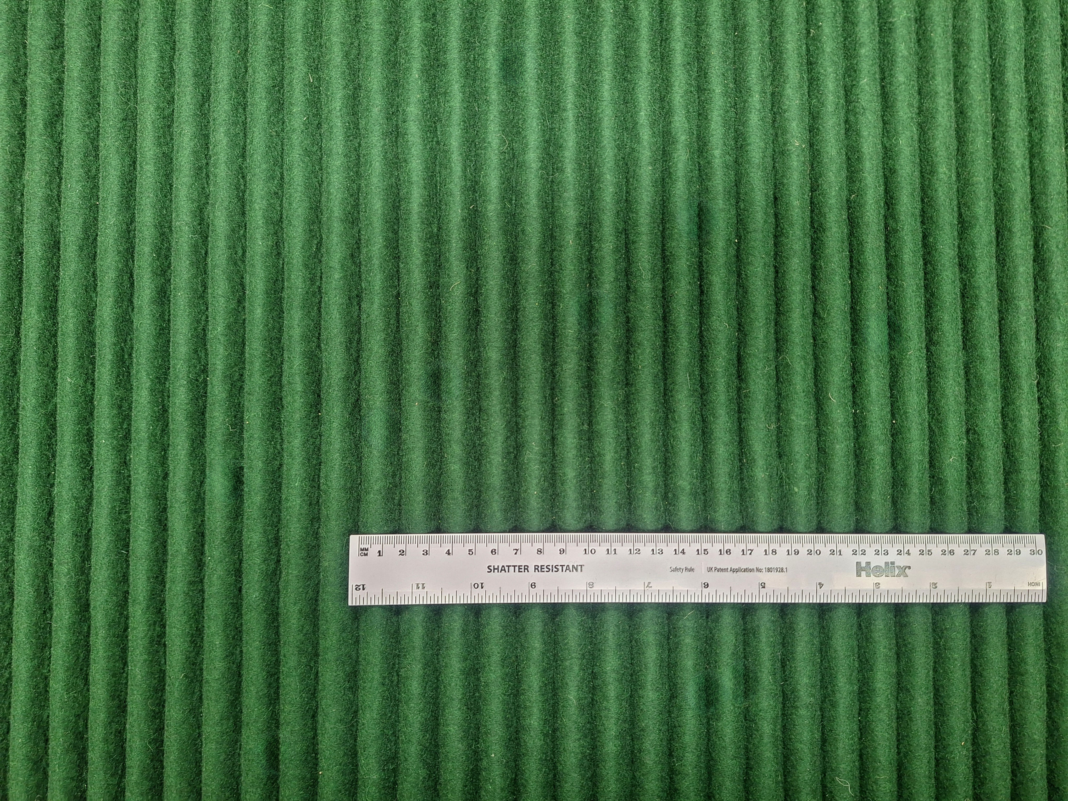 Pure wool felt - Large rib - 343 Dark Green [NL1-026]