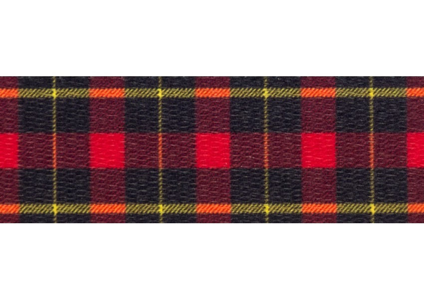 Fashion Red, Black "Plaid" Dog Collar